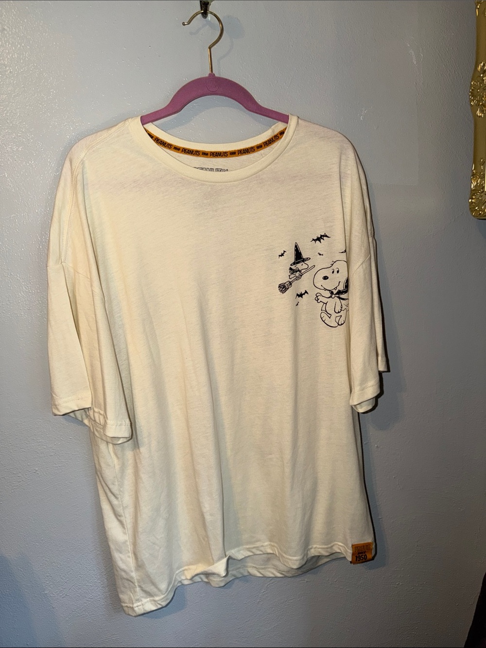 Snoopy Graphic Halloween Short-Sleeve Tee - Cream